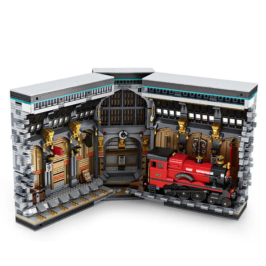 Harry Potter MOC Movie Magic Station Bricks Toy