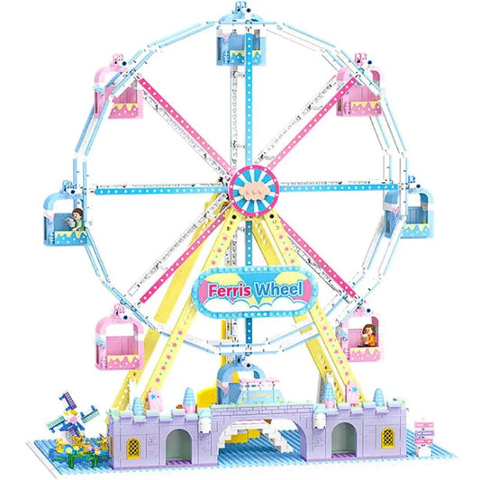 Creator Expert MOC City Motorized Ferris Wheel Bricks Toy