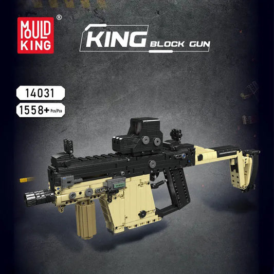Military MOC Motorized KRISS Vector SMG Gun Bricks Toy