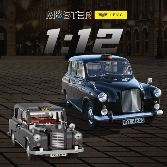 MOC Classic Retro London Taxi Bricks Toy 62004