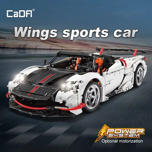 MOC Super Wings Low Sports Car Bricks Toys C63002