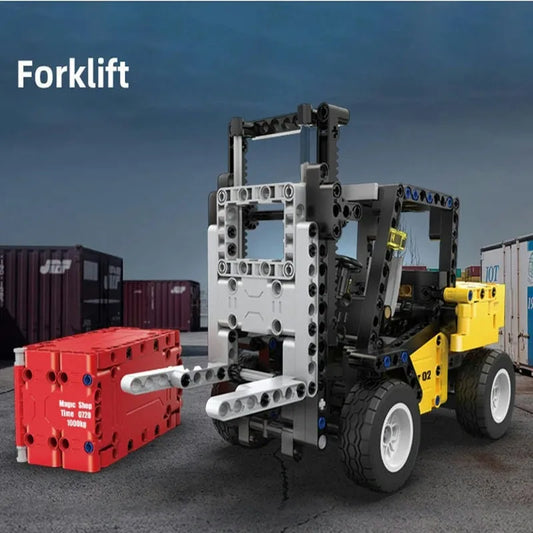 MOC Tech City Heavy Forklift Car Bricks Toys 65002