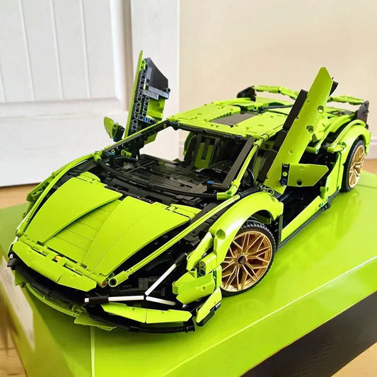 MOC 81996 Tech Lambo Sian FKP37 Racing Car Bricks Toys