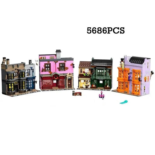 Expert Movie MOC Harry Potter Diagon Alley Bricks Toy