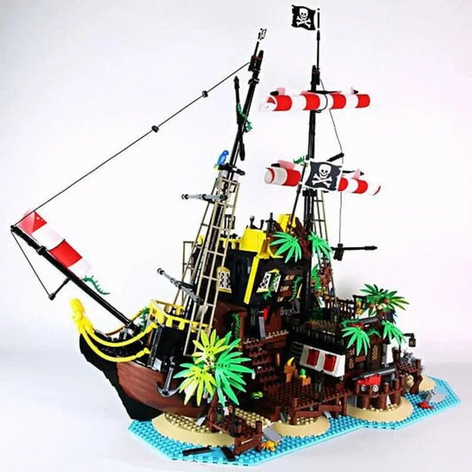 Ideas MOC Pirates Barracuda Bay Ship 698998 Bricks Toy