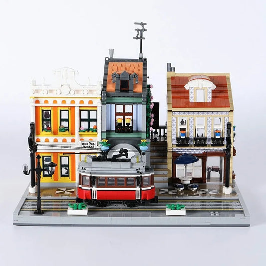 City Street Expert Lisbon Tram Station Bricks Blocks Toys Kids