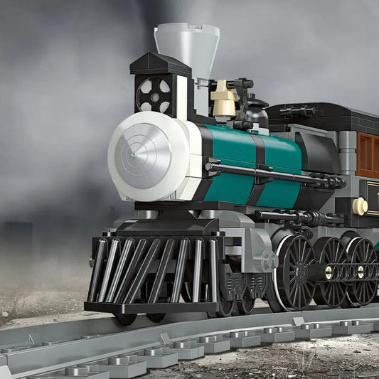 Expert MOC TH-10 Steam Locomotive Train Bricks Toy 59001