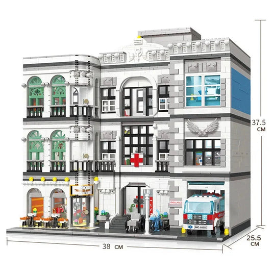 Creator MOC Expert City Hospital Bricks Toys