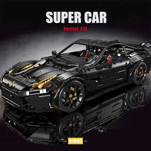 MOC 91102 Tech RC Motorized Ferrari F12 Racing Car Bricks Toy