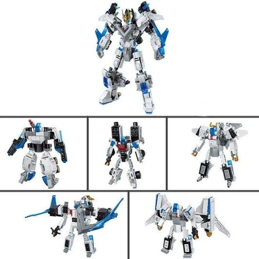 MOC Deformation Wind Blade Mech Robot Bricks Toys