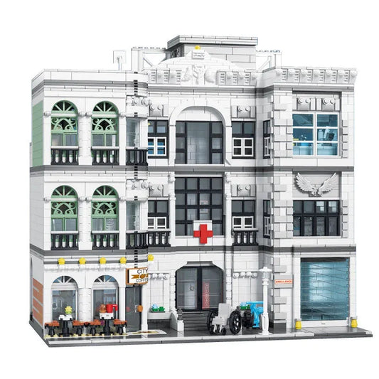 MOC Street Expert Creator City Hospital Bricks Toy 89135
