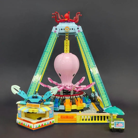 MOC Underwater Octopus Tornado Bricks Toys 37402