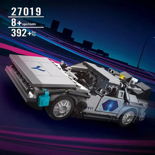 MOC 27019 Mini Delorean-12 Time Car Bricks Toys