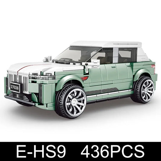 MOC 27028 Mini Hong qi HS9 Racing Super Car Bricks Toys