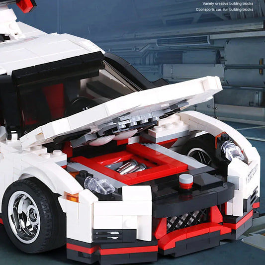 Tech MOC Nissan GTR R35 Racing Car Bricks Toys 13104