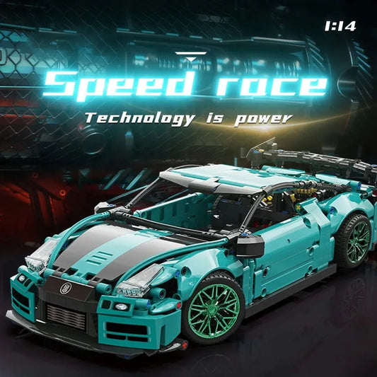 MOC 88306 Ares Racing Super GTR Sports Car Bricks Toys