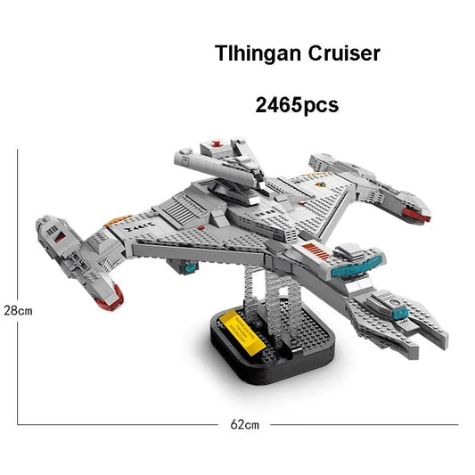 Spacecraft MOC Tlingen D7 Battleship Spaceship Bricks Toy
