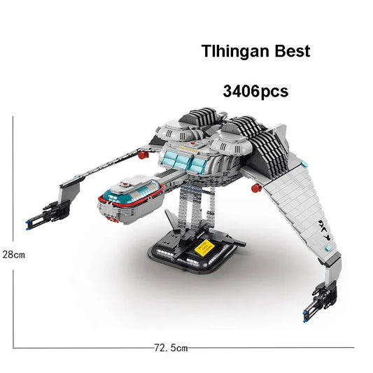 Spacecraft MOC Tlingen Raptor Spaceship Bricks Toy