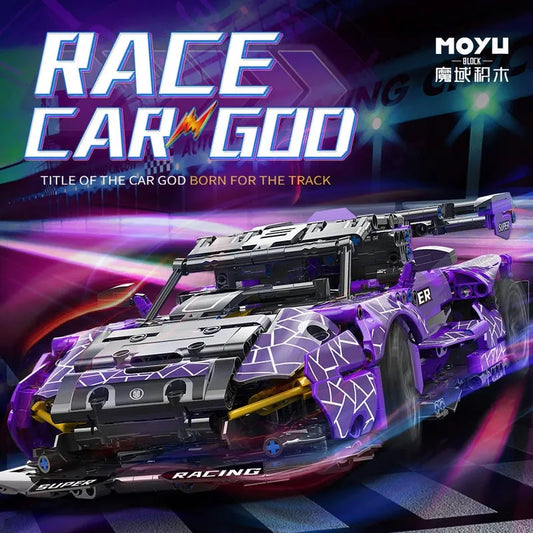 Tech MOC McLaren Senna GTR Racing Sports Car Bricks Toys