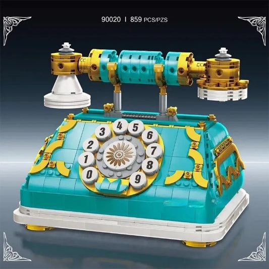 MOC Retro Classic Telephone Bricks Kids Toys 90020