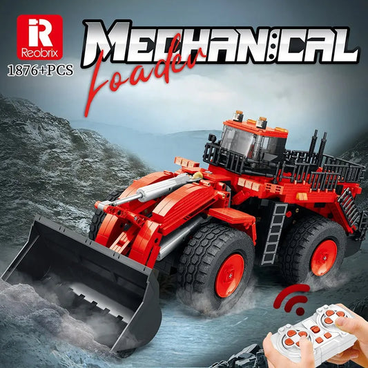 MOC Tech APP Motorized RC Excavator Loader Truck Bricks Toys