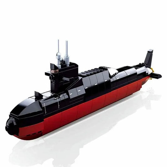 MOC Military Navy 094 Nuclear Submarine Bricks Toys