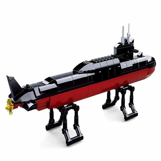 MOC Military Navy 094 Nuclear Submarine Bricks Toys