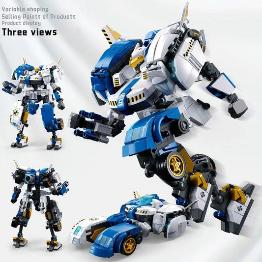 Transformer Safety Pioneer Mecha Warrior Bricks Toy